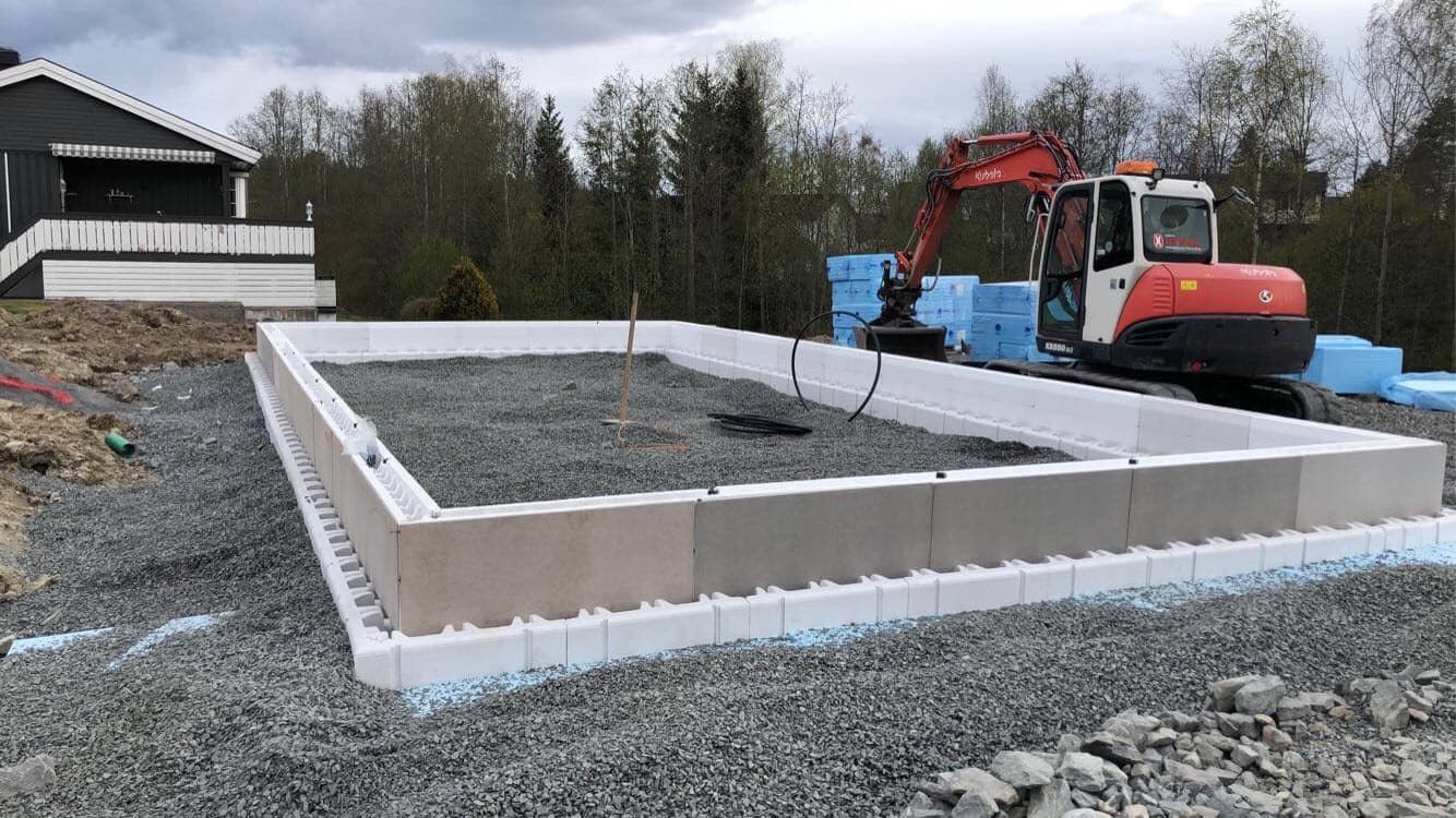 Prosessbilde 1 av enebolig - Nybygg av moderne enebolig med garasje